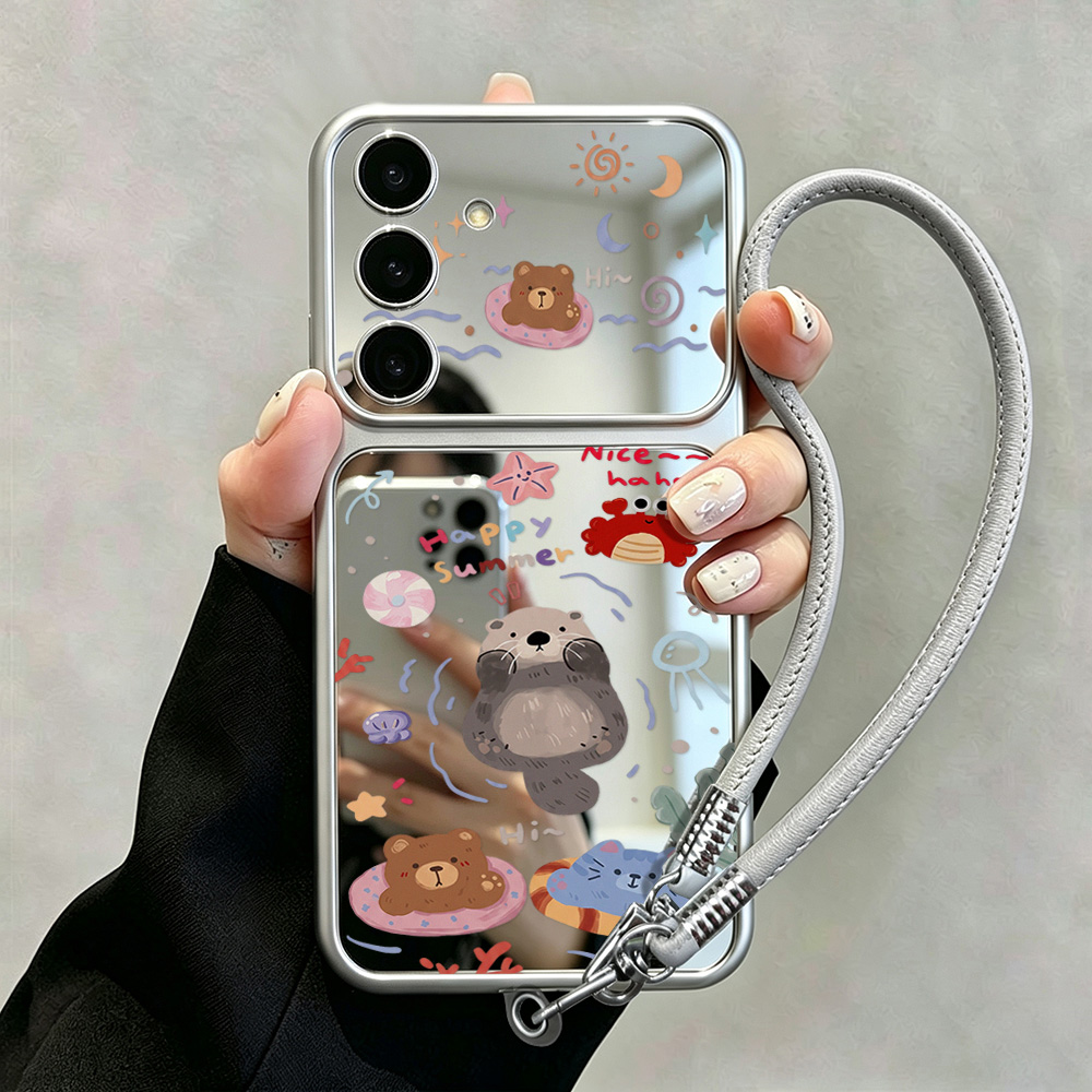 Phone Cases Galaxy A16 5G - Funda con espejo y cordón con